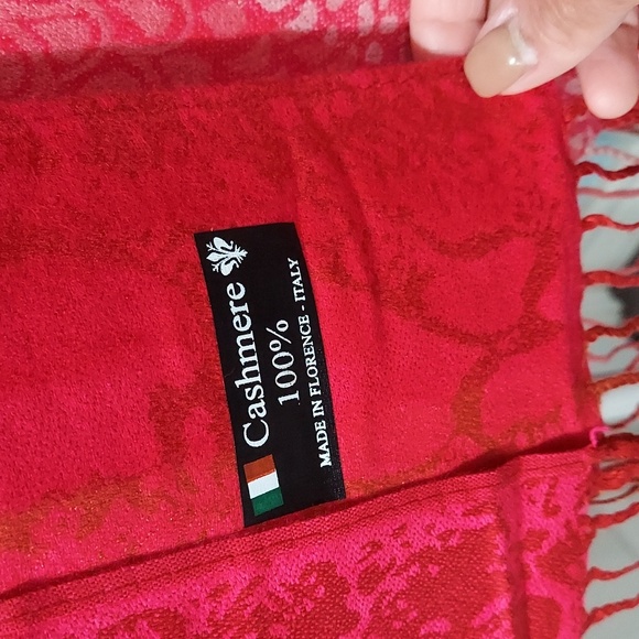 New* Pink Pashmina From Italy 100%Silk - Picture 2 of 5